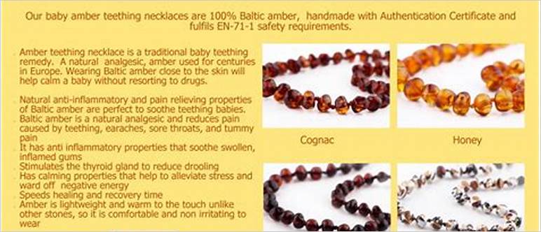 Amber necklace adults benefits